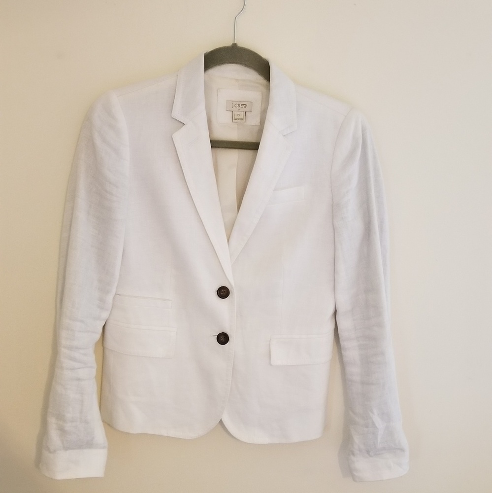 J. Crew White Blazer Size 0